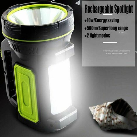 2x Torche Lampe de Poche, LED USB Rechargeable Ultra Puissante Lampe  Torche, 4 Modes IP44 Étanche Militaire Zoomable pour Camping Randonnée