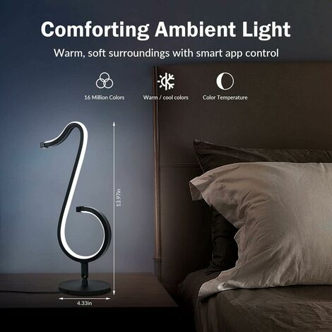 Lampe de table LED sans fil à intensité variable - 8 couleurs -  Rechargeable par USB - Changement de couleur - Noir - Pour chambre à  coucher, bureau, jardin : : Bricolage