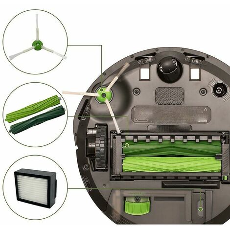 Accessoires Kit de Remplacement Compatible avec iRobot Roomba série i7 i7+  i7 plus et E5 E6 E7 Aspirateur - 14pcs : : Cuisine et Maison