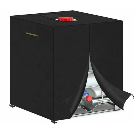 Bâche Cuve 1000L Anti UV 210D IBC Housse Container Réservoir d'eau avec  Cordon Fermeture éclair