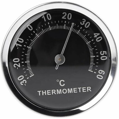 Mini thermomètre de voiture 58mm - Affichage mécanique analogique de la  température avec autocollant 