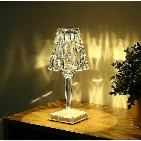 Lampe de Table - Petite Lampe de Salon Design - Bour Transparent