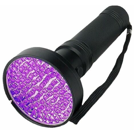 Lampe torche RS PRO LED UV non rechargeable, Noir, rouge, 2,7 lm
