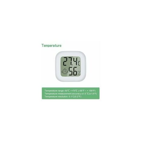 Mini LCD ThermomèTre HygromèTre Interieur NuméRique 4 pièces Thermo  HygromèTre Indicateur du Niveau de Confortde Haute PréCision Portable pour  Salon EntrepôT Chambre de BéBé Vestiaire 