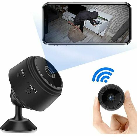 caméra cachée caméra Espion Mini caméra WiFi sans Fil WiFi 1080p Sécurité  Sécurité Night Vision Mouvement