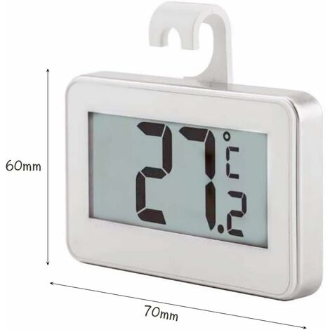 Thermomètre Numérique Lcd pour Réfrigérateur Thermomètre pour Réfrigérateur  avec Aimant de Support Réglable pour l'Alerte au Gel pour Usage Domestique  