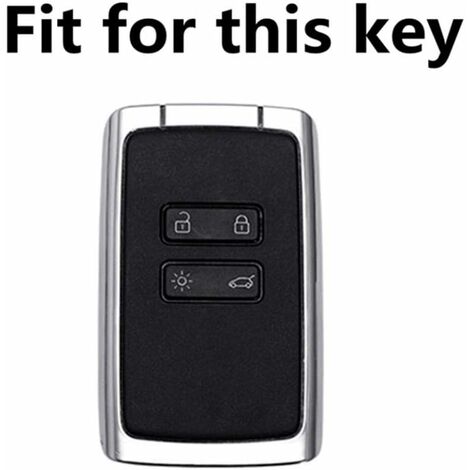 Renault Kadjar/ Koleos/ Megane IV - Porte-clés en cuir avec aspect fibre de  carbone