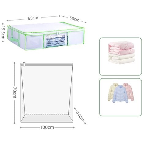 Sacs de Rangement Extra-Larges Sous Vide 4-Pack Géants [130x100cm] pour  Vêtements, Couettes/Literie (4