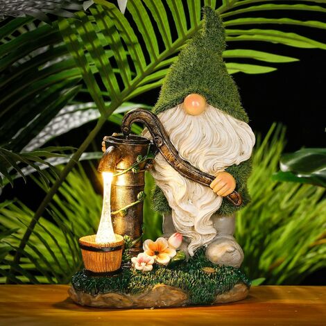 Statue de Gnome de résine sur champignon avec panneau de bienvenue  Buttferfly - Chine Statue de nain et Sculpture de Gnome prix