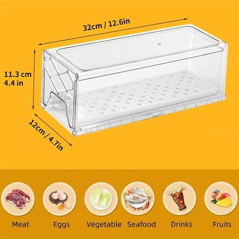 Sans Marque Rangement frigo-organisateur de Réfrigérateur-Boîte alimentaire  casier rangement à prix pas cher