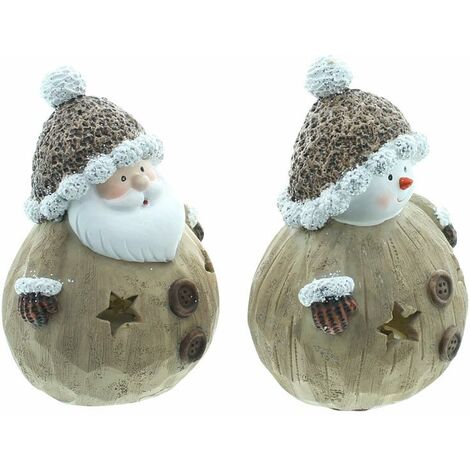 Yongany Weihnachts Tischlampe - LED Nachtlicht Mit Weihnachtsmann Design