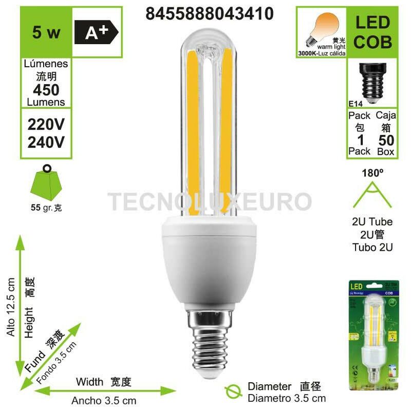 Bombilla campana extractora tubular 2u E14 40W EDM > electricidad >  bombillas y fluorescentes > incandescentes