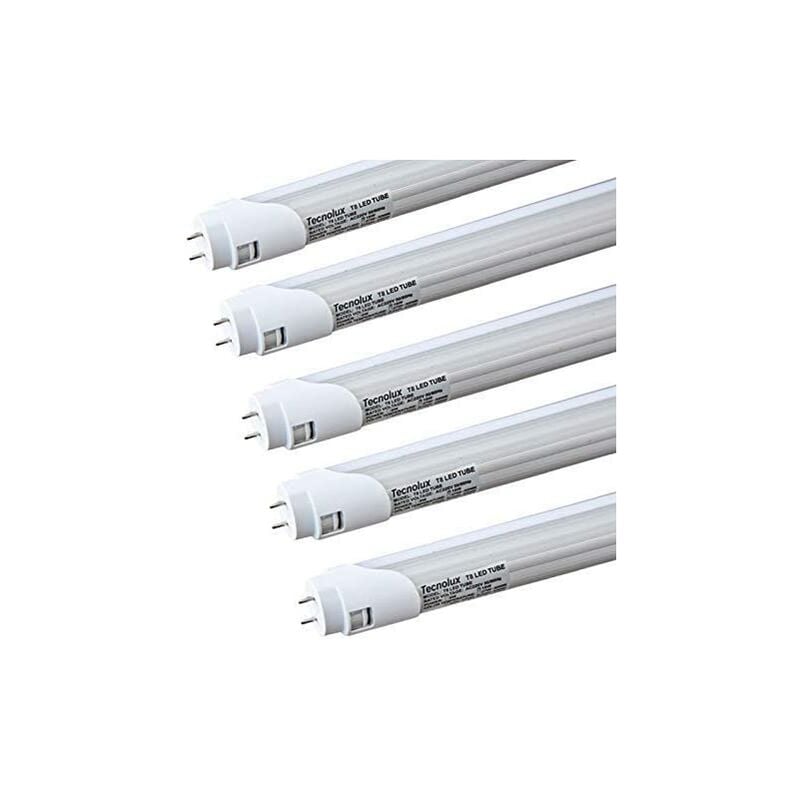 Tubo Led T8 de 120cm 18w fabricado en aluminio y 6400k 5unidades 120 5