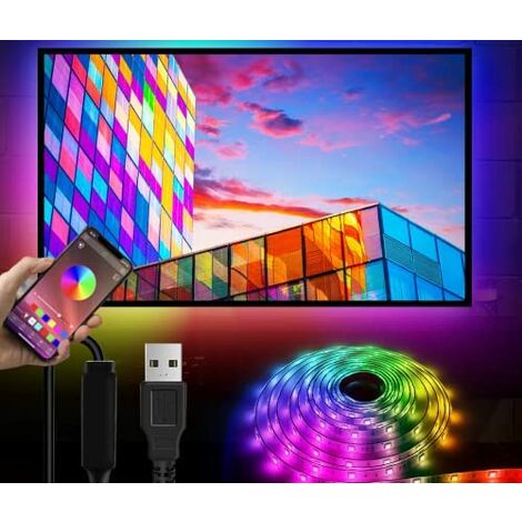 IluminaShop Kit Tira LED para TV / Monitor 12W 5V 60LED IP65 RGB