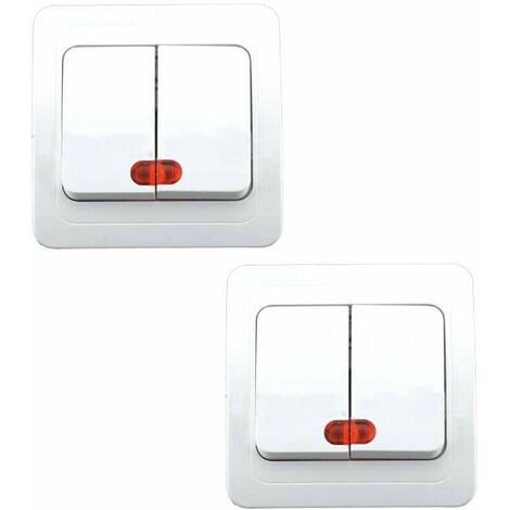 interruptor doble de pared marca simon- 10a-250 - Compra venta en