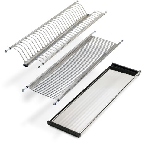 Emuca Abtropfgestell aus rostfreiem Stahl Drynox, Modul 900mm, Edelstahl