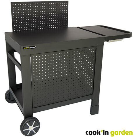 Mesa auxiliar - REVA 110 - montaje fácil - negro - Cook in Garden