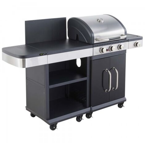 Barbacoa de gas FIDGI 3 + aparador - Cook in Garden