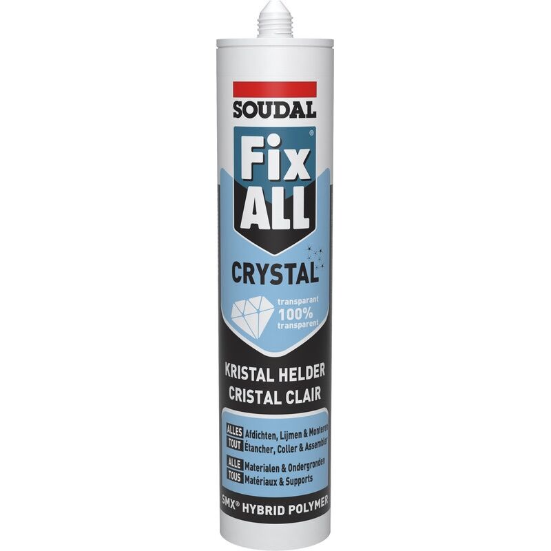 COLLA SOUDAL FIX ALL CRYSTAL 290 ML TRASPARENTE