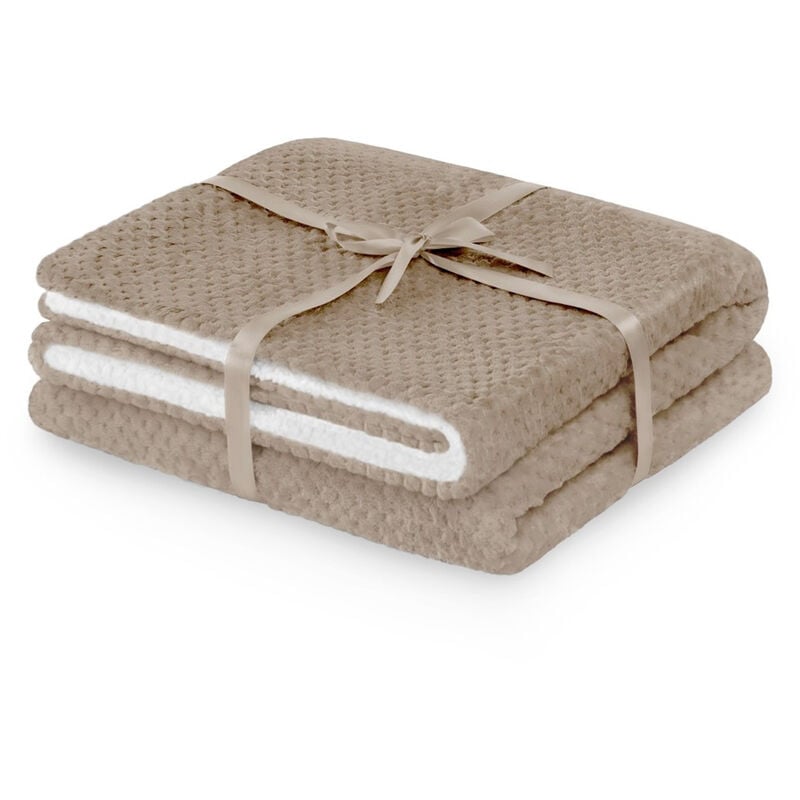 THROW SHLEEPY CAPPUCCINO JACQUARD STAMPA MODERNA 130X180 AMELIAHOME