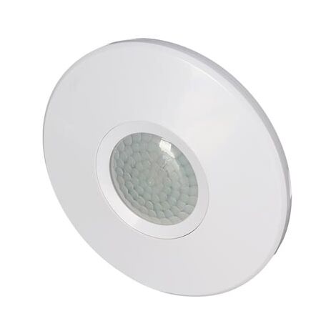 SENSORE DI MOVIMENTO PIR PER MONTAGGIO A SOFFITTO, COLORE: BIANCO