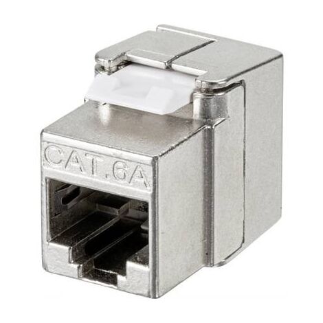 TechLy presa di rete RJ45 UTP CAT.6a tooless + Legrand Vela nera