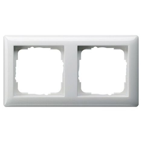 GIRA 021203 MASCHERINA PER PRESE 2 MODULI ST55 gira-021203-mascherina-per-prese-2-moduli-st55