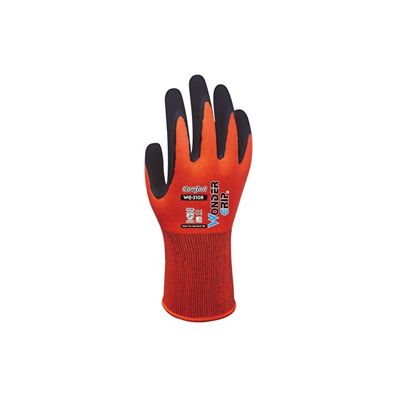 Wonder Grip WG-310 HO Comfort Work Gloves - Safety and Comfort, Size M/08