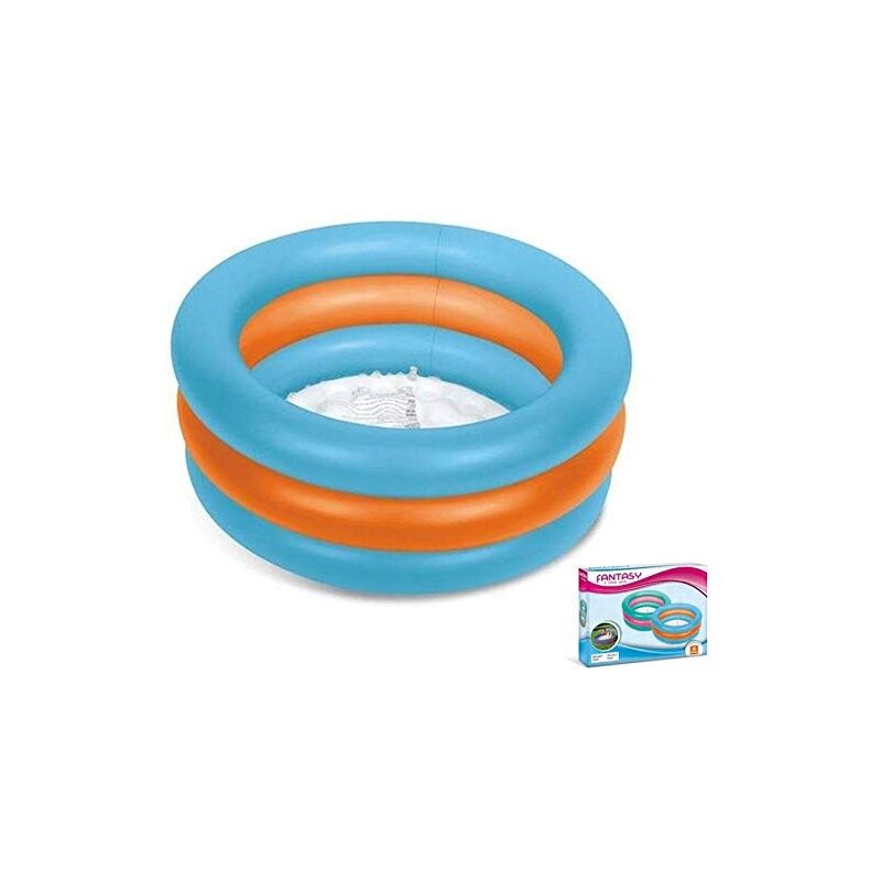 Mondo Colorful 3 rings pool piscina hinchable para bebé 100 cm ideal niñoniña +10 meses disfrazzes fantasy suelo suave 65 fantasia 65cm 10 md16713