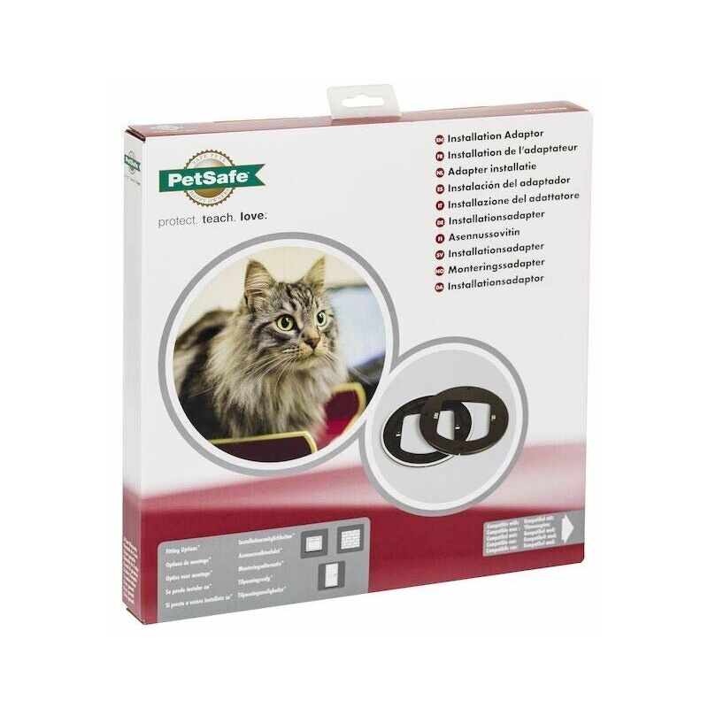 Petsafe Adaptador De instalación con solapa para gato montaje chip cat en ventana y por