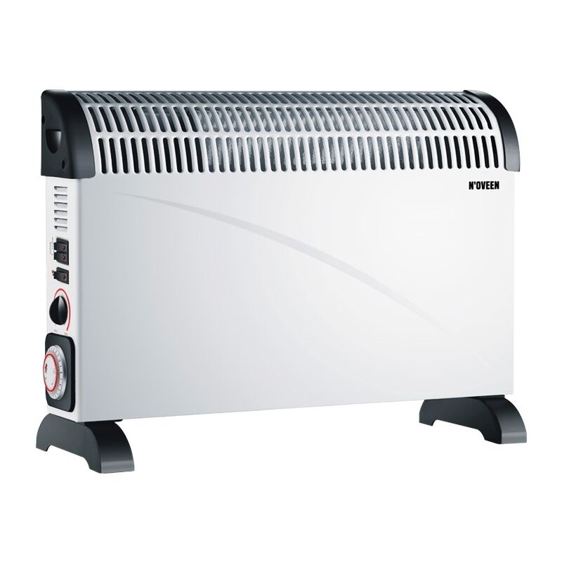 Noveen Calefactor De ch6000 control potencia 3 pasos un termostato temperatura ajustable y temporizador 24 horas radiador 2000w 6000 convector niveles suministro