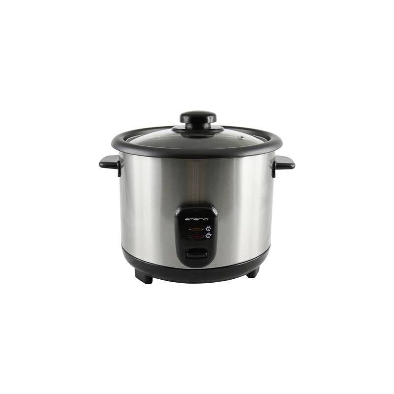 EMERIO RCE-110118 COCINA DE ARROZ ACERO INOXIDABLE, NEGRA