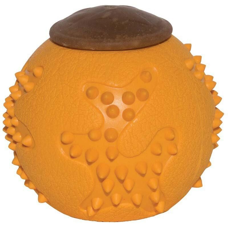 Starmark Rubber Tuff ball 6.4x6.4x6.4cm 635.1476 juguete para perro sistant pelota de goma naranja talla