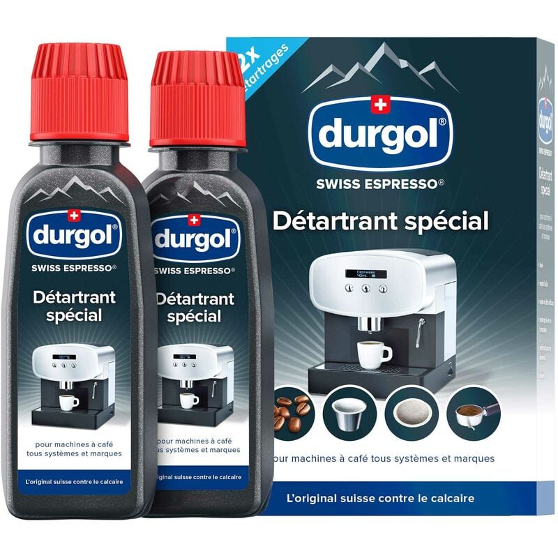 DURGOL SWISS ESPRESSO - ANTICAL ESPECIAL PARA TODO TIPO DE MÁQUINAS DE CAFÉ - ELIMINA EFICAZMENTE LA PIEDRA CALIZA -