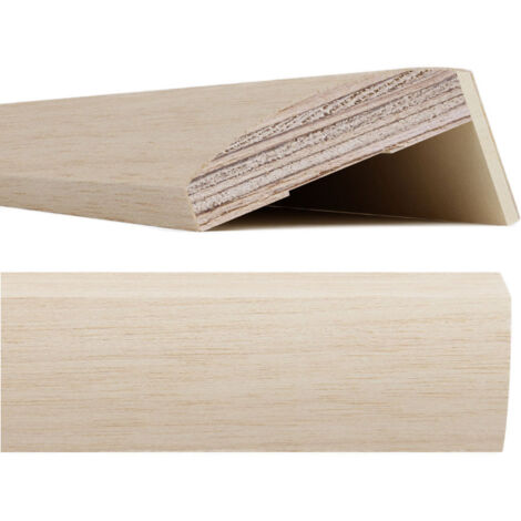 Coprifilo / Mostrina tonda impiallacciata lunghezza 80 x 20 x 2250 mm con o senza aletta mm 25 / Tanganika / con aletta 25 mm
