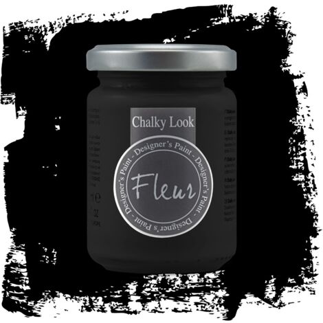 Fleur - Colori a base minerale - Fleur chalky look - effetto gesso 130 ml - scegli il colore / -/F77 black