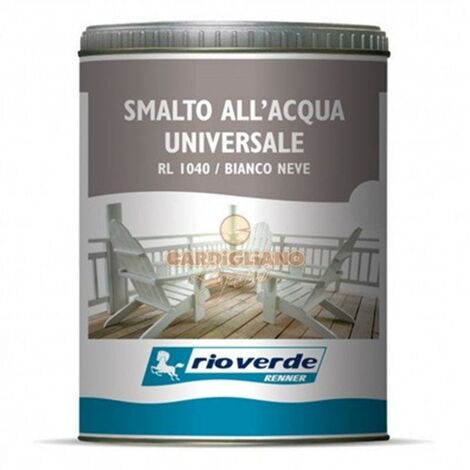 Renner - Rio verde - smalto all&aposacqua opaco universale da 0,75 lt / RL1340 - Grigio chiaro