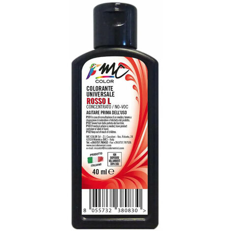 Colorante universale concentrato - 40 ml / Rosso L