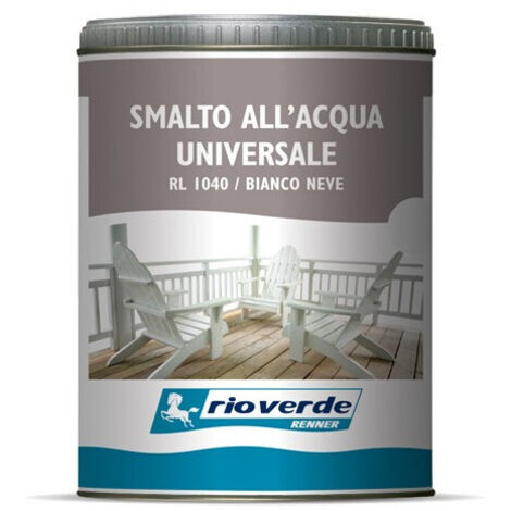 Renner - Rio verde - smalto all&aposacqua opaco universale da 0,75 lt / RL1240 - Bianco avorio
