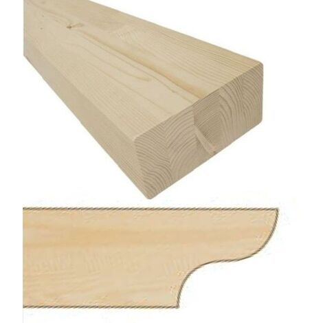 Travetti / Travi in legno lamellare abete GL24h con Lavorazione 1 lato / 10 x 20 cm / 150 cm