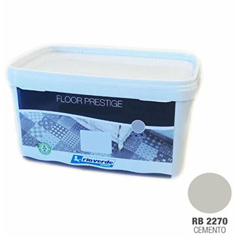Vernice per pavimenti Floor prestige Rio verde da 2,50 lt / RB2270 - Cemento (1/5)