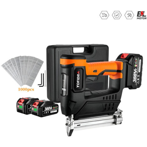 Ej.Life Cloueuse Sans Fil, 2 En 1 Pistolet à Clous/Agrafeuse électrique