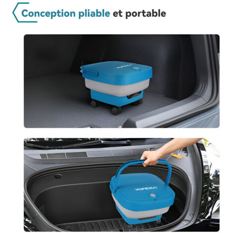 Nettoyeur Haute Pression Sans Fil MYPIN - Réservoir Pliable 3.4 Gallons - 660 PSI Max - 7 Niveaux - Pour Voiture, Sol, Mur