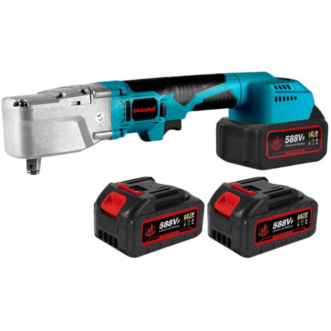Clé à Cliquet électrique Sans Fil 12V - Couple 40 N.m, 0-300 Tr/min, 2 Batteries 1,5 Ah - Kit Avec 7 Douilles Et Chargeur