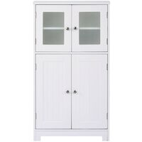 Free-standing Bathroom Cabinet-Enclosed Door 60cm W X 108.5cm H X 30cm D