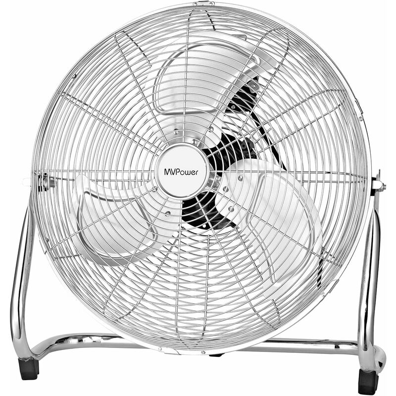 BAMNY Ventilador de Mesa, Ventilador de Piso de Metal de 16 Pulgadas, 100 W de Alta Potencia eólica, Ajuste de Tres velocidades, inclinación de 110 °, diseño portátil