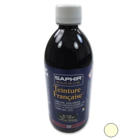 TEINTURE FRANCAISE Cuir Liquide Saphir, 500 ml noir profond NOIR PROFOND