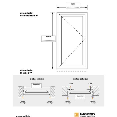 Porte de service PVC M06, blanc/titane, largeur: 90cm, hauteur: 205cm, sens d'ouverture: tirant droit