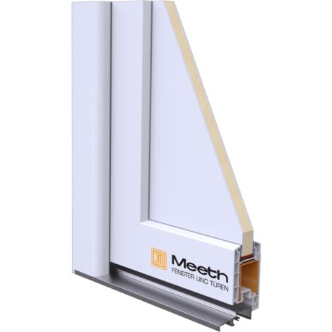 Portes d'entrée classique modèle 84, intérieur: blanc, extérieur: blanc largeur: 88cm, hauteur: 200cm, sens d'ouverture: tirant gauche