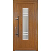 Portes d'entrée Exklusiv modèle 83, intérieur: golden oak, extérieur: golden oak largeur: 108cm, hauteur: 200cm, sens d'ouverture: tirant gauche